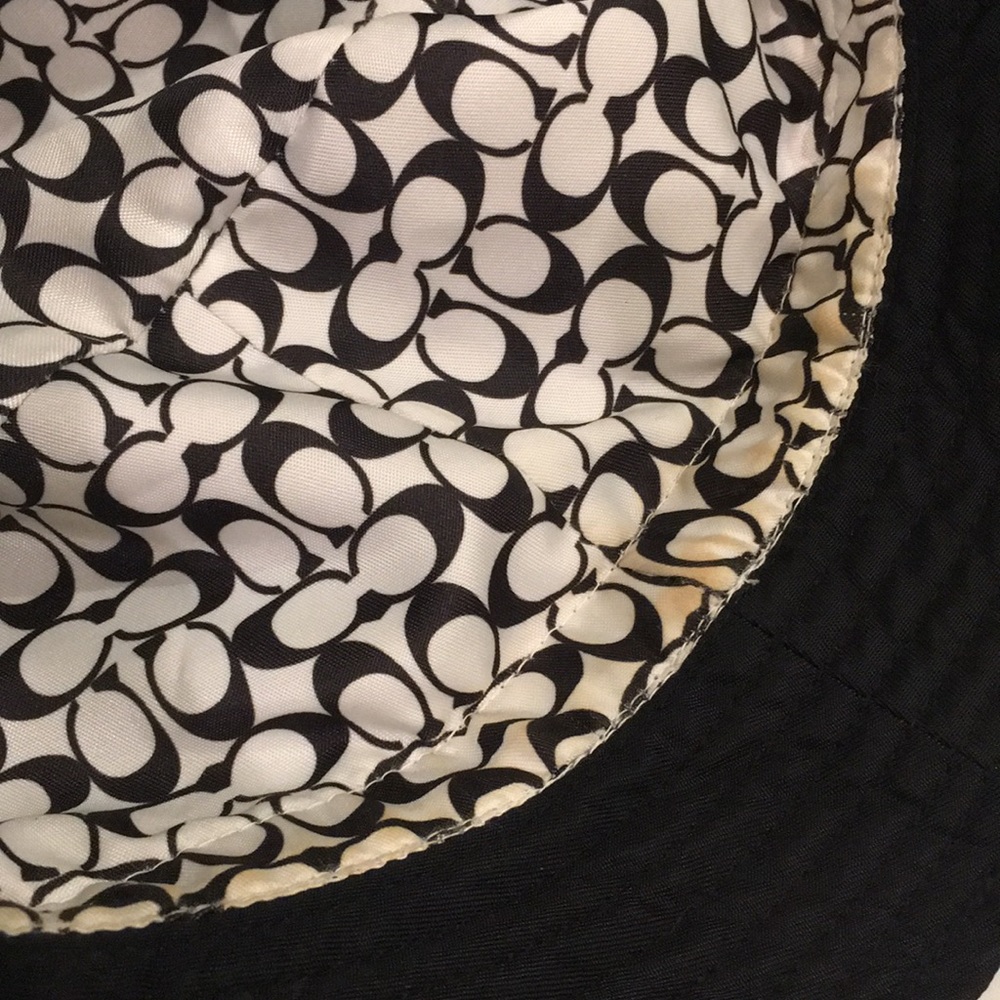 Coach bucket hat-Black Nylon-Gently Used - Picture 2 of 7